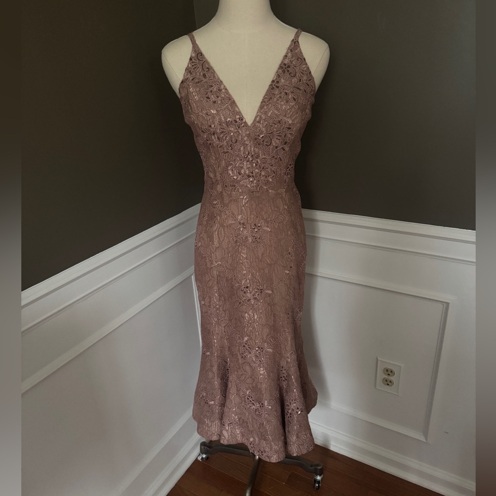 Dress The Population stunning mauve dress. Size XS. Brand new condition.